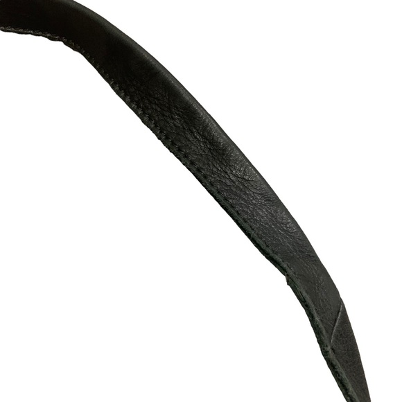 The Sak  Leather Black shoulder bag with gold hardware and design print black!! - Picture 4 of 15